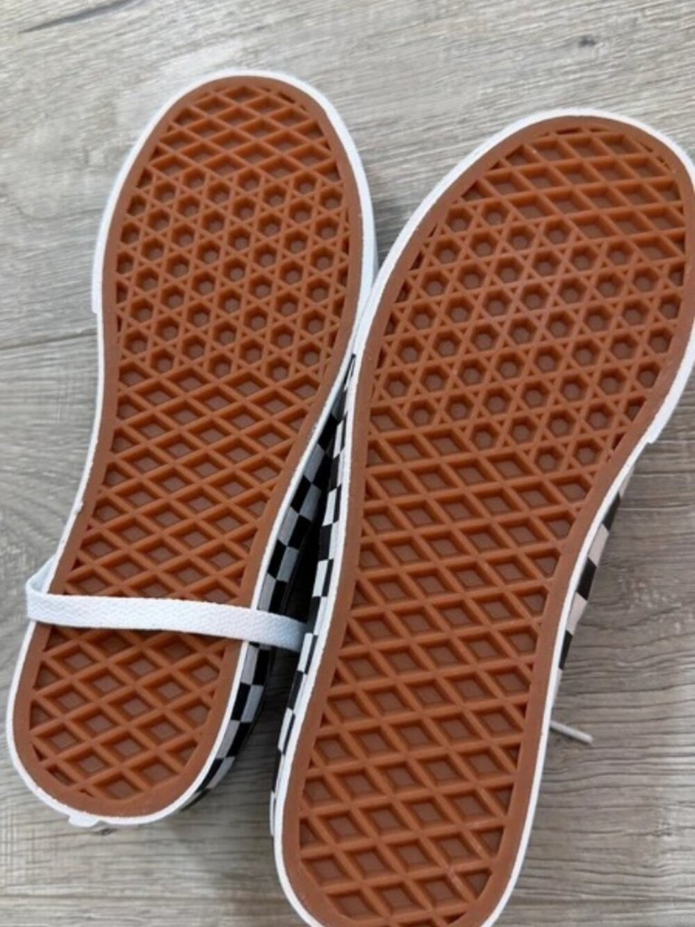 Vans Checkerboard Sneakers Black White Women's 6.5 - Picture 4 of 5